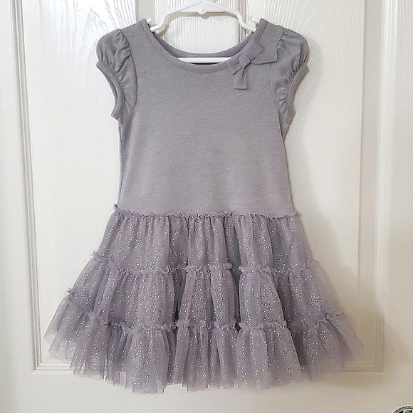 Cherokee Toddler Girls (2) Piece 2T Grey & Silver Sparkle Dress & 18M Sweater - Picture 9 of 12